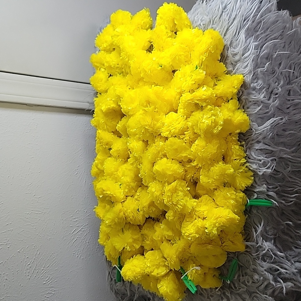 Lemon Yellow Marigold Garland